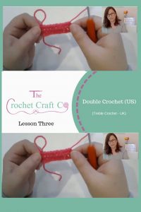 Learn to crochet the single crochet (US) / double crochet (SC). www.thecrochetcraftco.co.uk